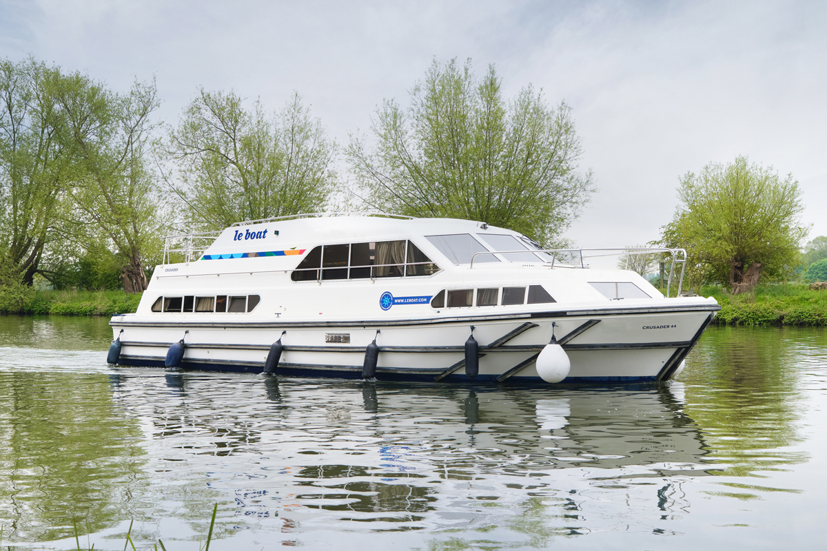 Hausboot Crusader unterwegs