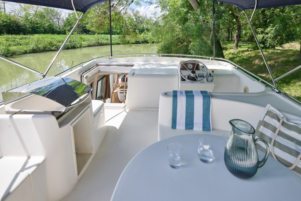 Achterdeck Hausboot Mystique