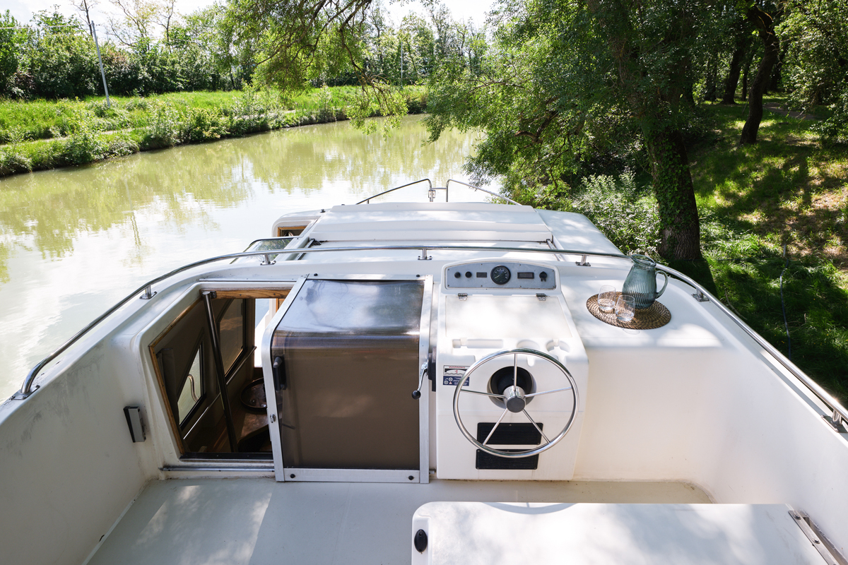 Außensteuerstand Hausboot Clipper
