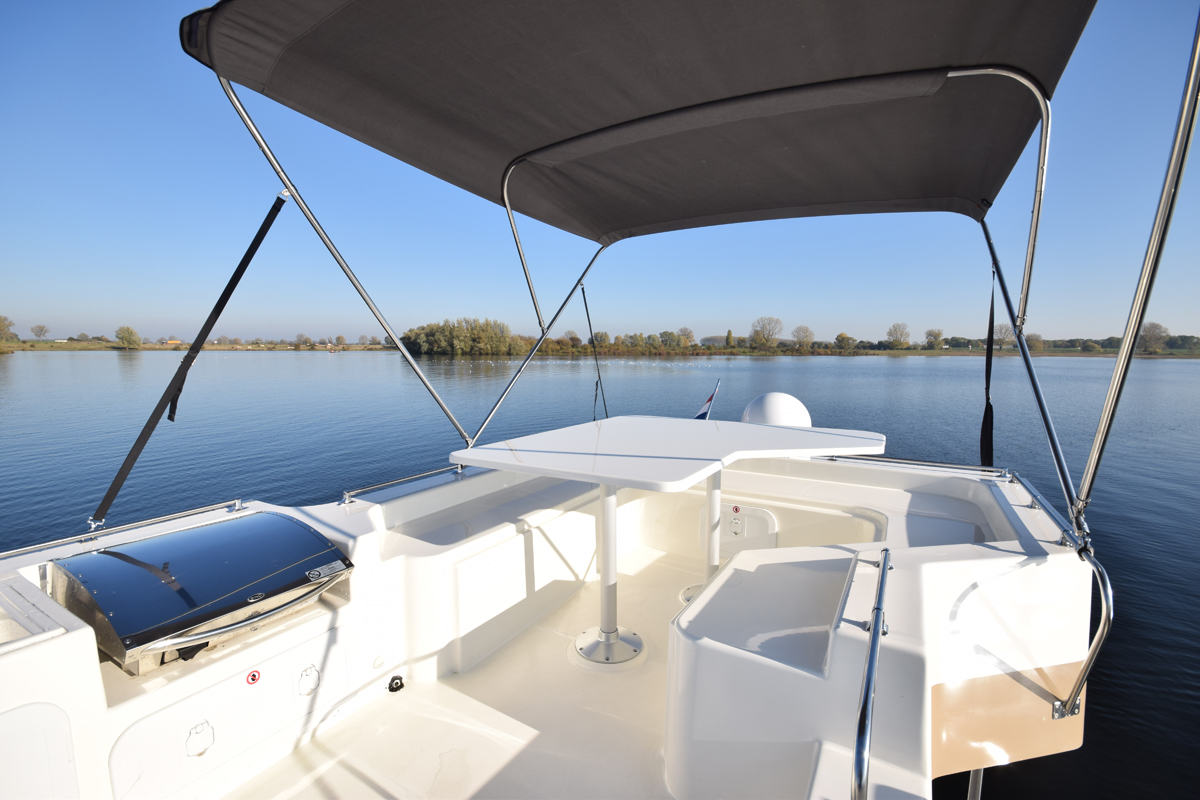 Sonnendeck am Außensteuerstand